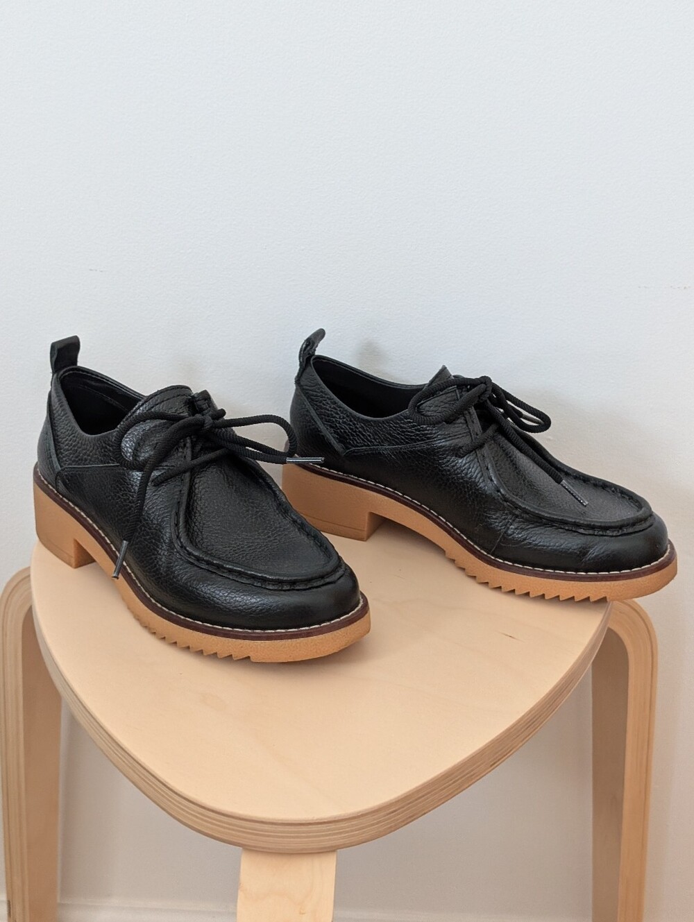 Clarks black leather platform loafers - Eden - size 6.5 - Picture 10 of 11